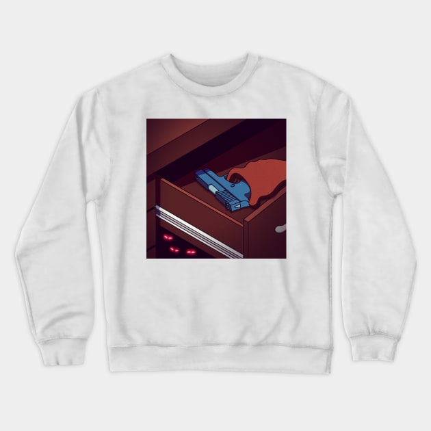 The Gun Crewneck Sweatshirt by artofbryson